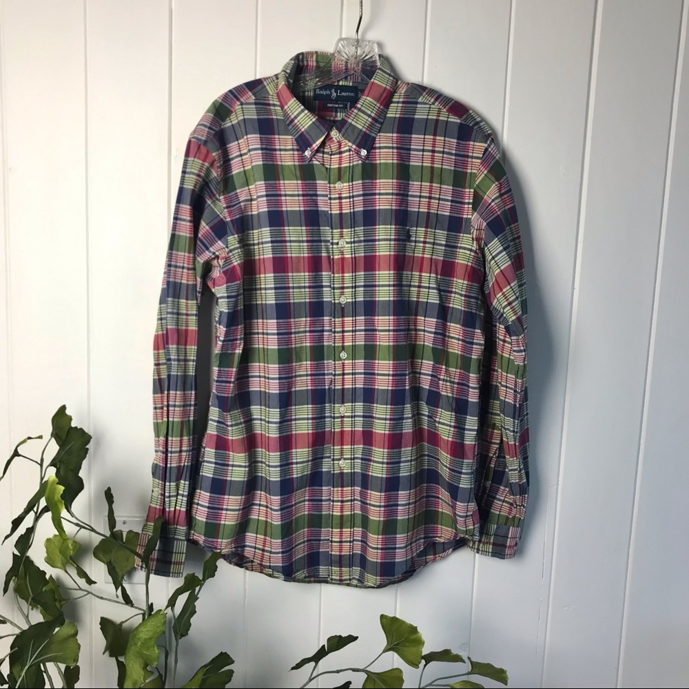 - Vintage Ralph Lauren Plaid Button Down Shirt